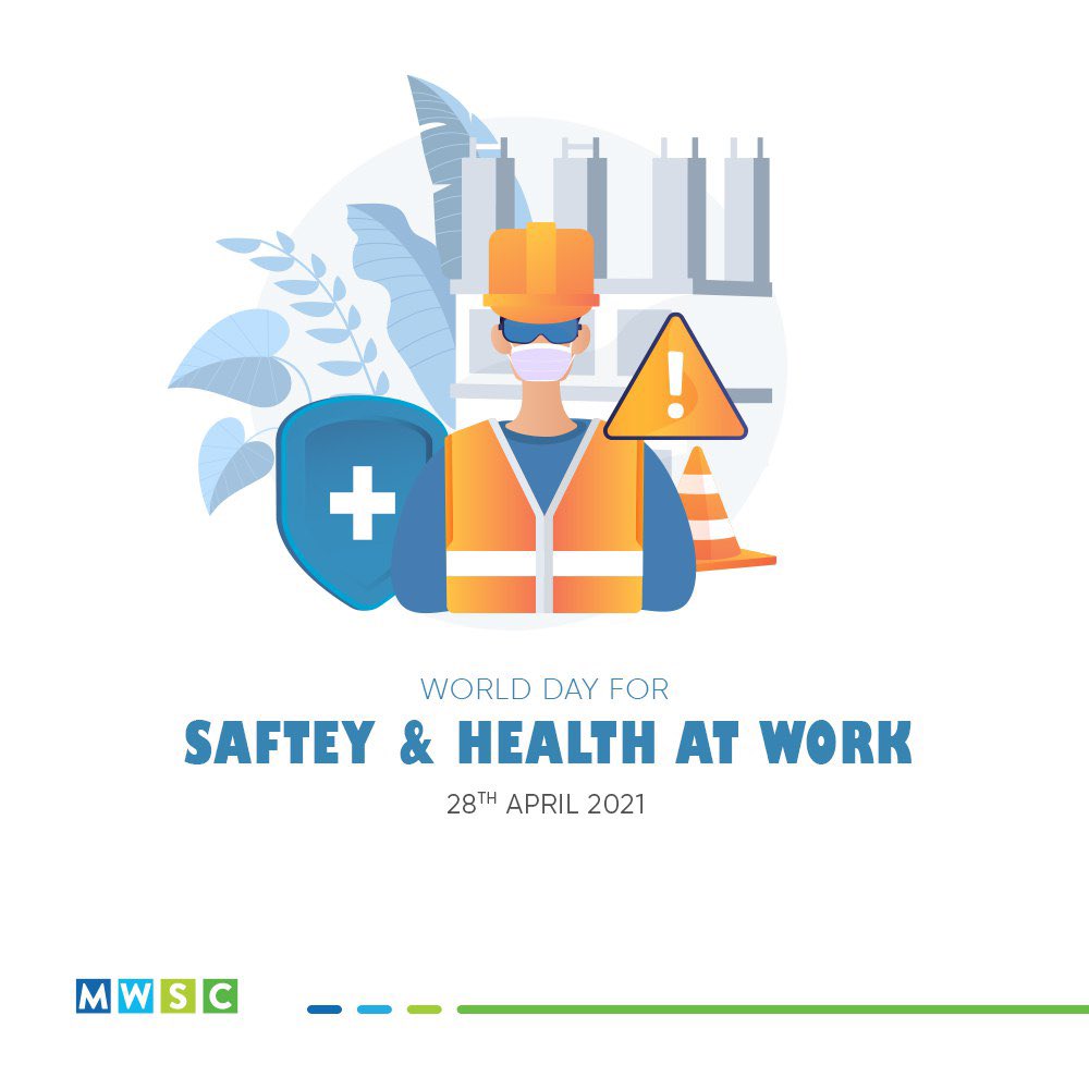 hassanshaahu's tweet photo. Workplace safety is one of the highest priorities of MWSC, as a Company that employs staff in various physical jobs. The better protected our workforce, the better we can ensure the quality of our services.

#WorldDayforSafteyandHealthatWork https://t.co/cQ6QPpGBlv