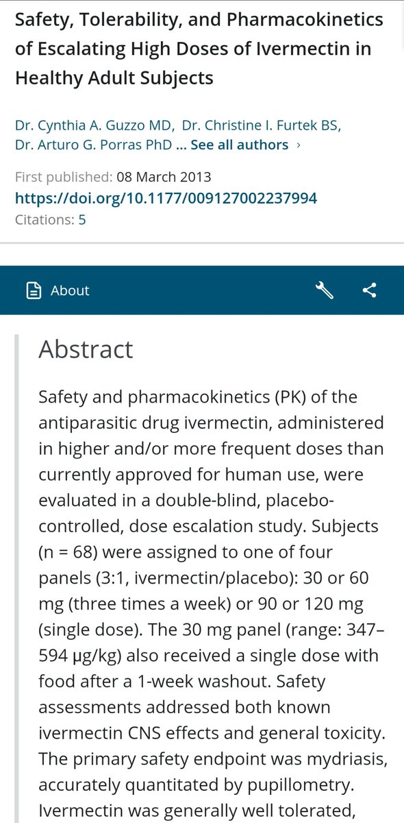 Side effects of high doses of Ivermectin