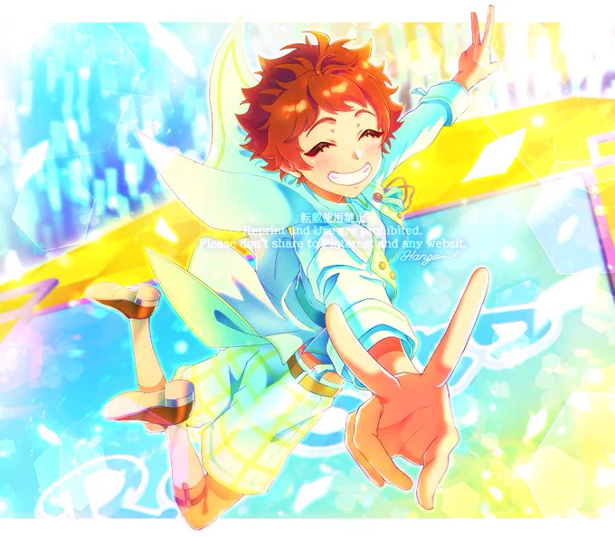 6周年おめでとうございます～!!!🍀🍀🍀
ラビちゃんの誕生日絵がそろったので!この場をお借りして…!載せちゃうんだぜ…☆
#あんスタ #あんスタ6周年 