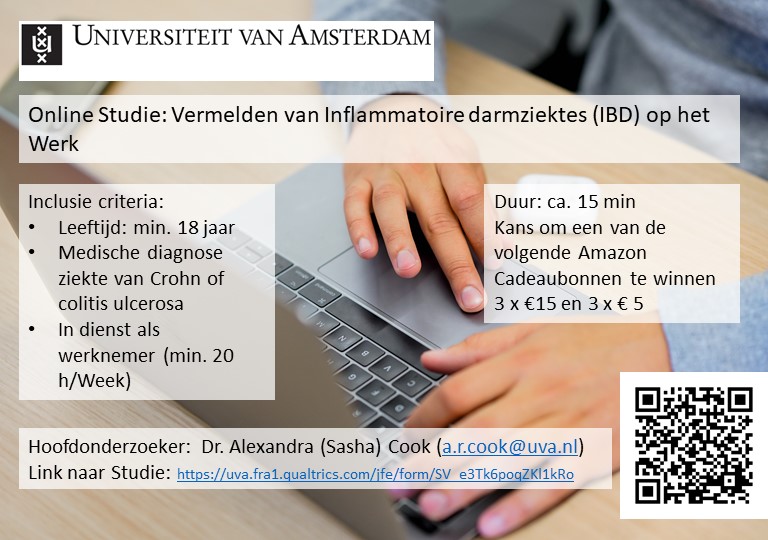 Sasha Cook on Twitter: "Since our last survey version got by bots :/ Here is a new call for particpants for our "Disclosure of IBD in the workplace" (EN/DE/NL) (link