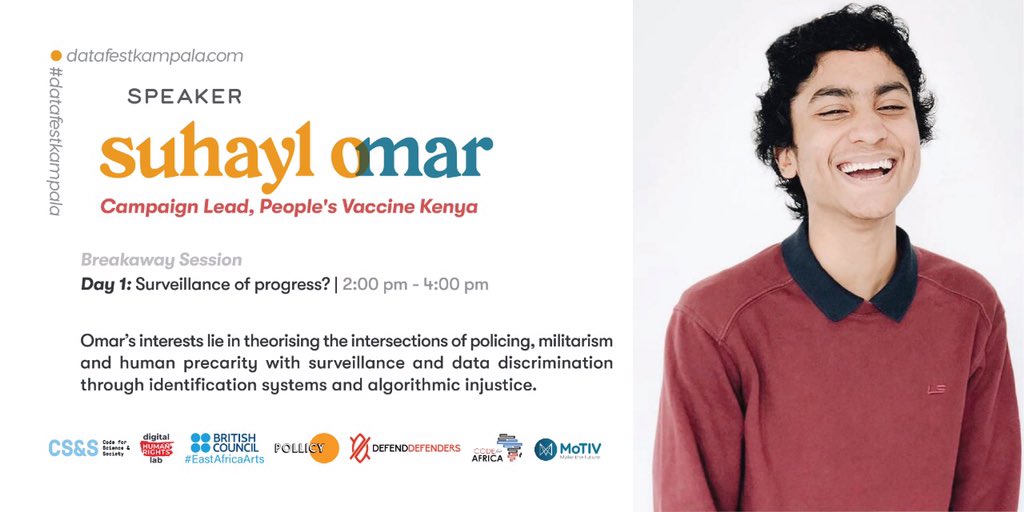 VaccineKe's tweet photo. The session will be facilitated by Hildah Nyakwaka &amp; Suhayl Omar, supporting the #PeoplesVaccine efforts in Kenya. 

#DataFestKampala https://t.co/ytg83Qjnbv