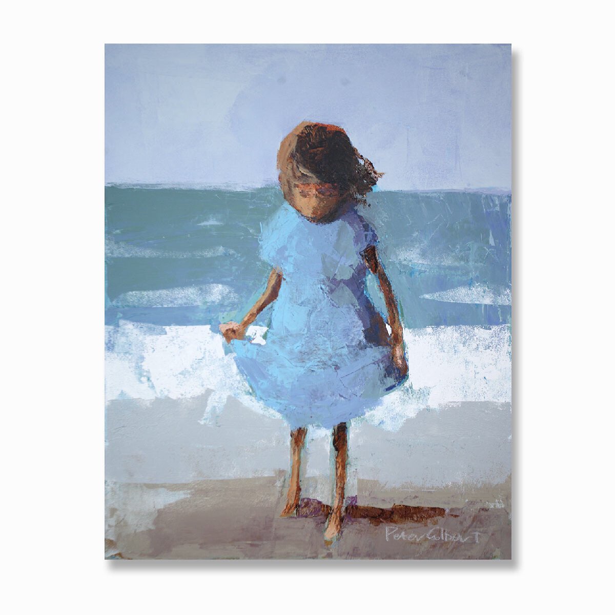 ColbertPeter's tweet image. I always love painting water, in some form or another #beach #girl #petercolbert #summer #waves #figurativeart #artforsale #canadianartist