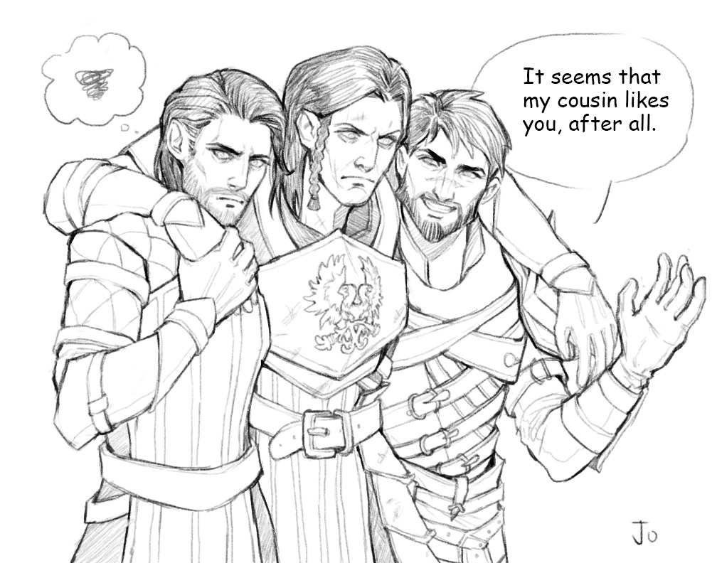 Of course the Amell cousins will try to rescue Loghain from the fade
#dragonage #loghainmactir