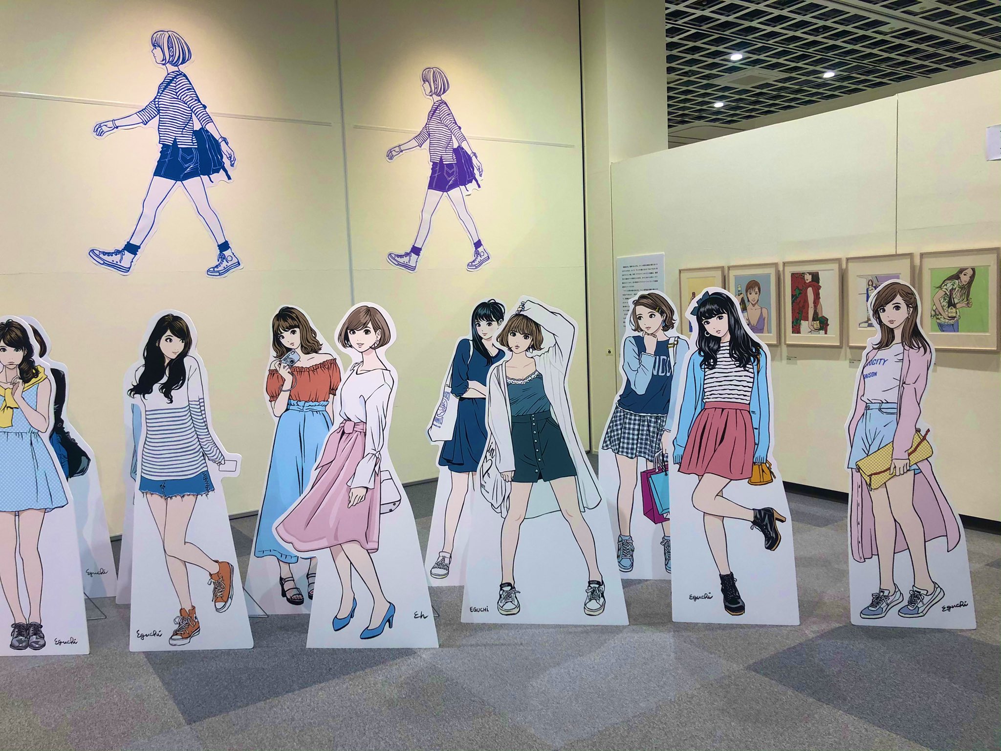 しにょはら 江口寿史先生の 彼女展 現代美人絵師の画業に感動 世界の誰にも描けない君の絵を描いている 青森の東奥日報news ホールで 5月9日まで開催 T Co 5hrkzmynhp Twitter