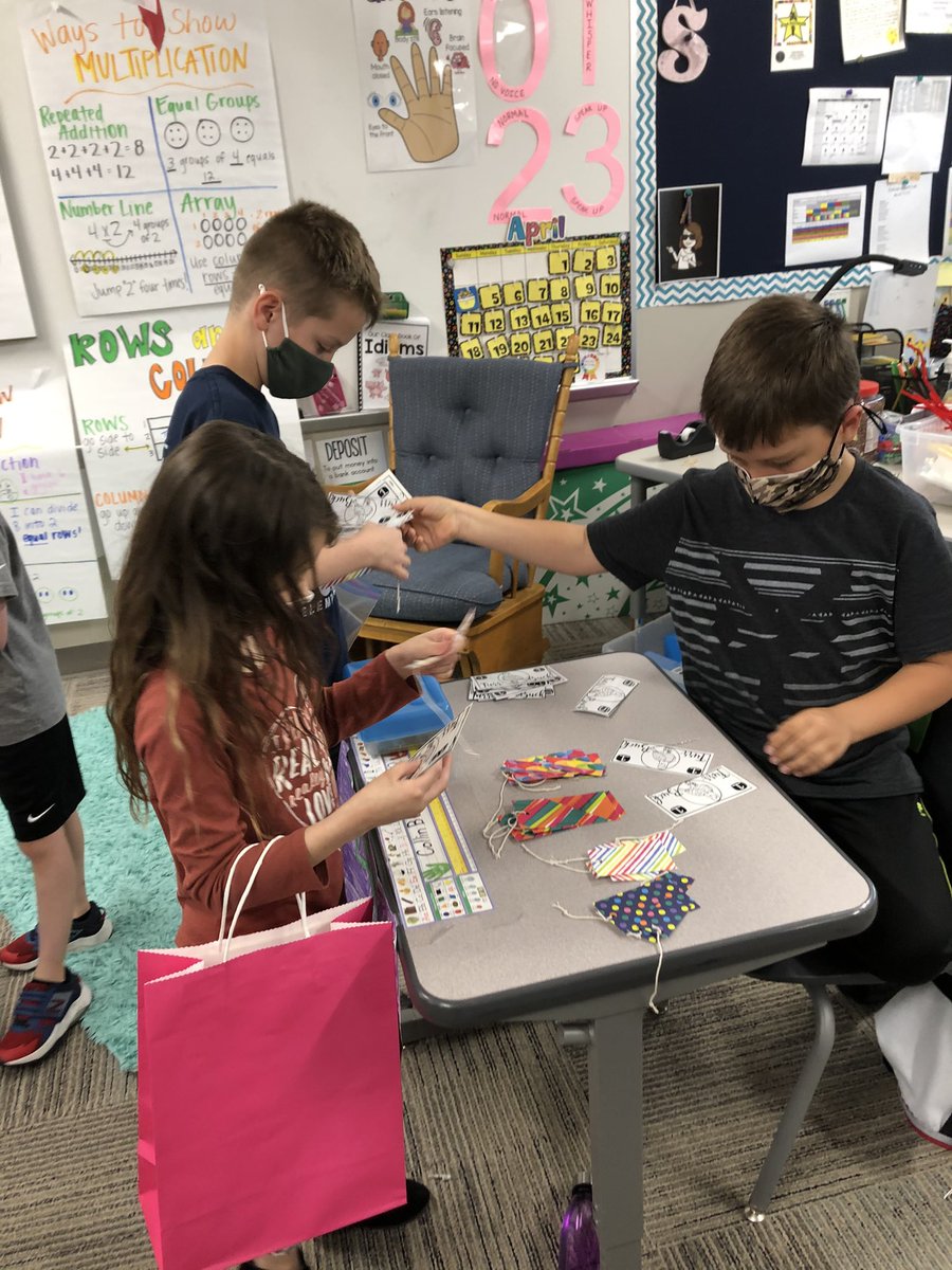 msullivan406's tweet photo. 2nd grade is learning about being a producer and consumer, spending and saving, choices we make with our money,etc with our economics fair (marketplace)! Putting our learning into real life application!! @FurrElem        #authenticlearning https://t.co/xaukAQhACx