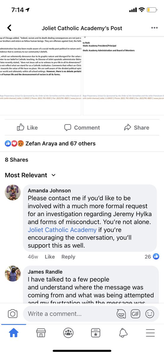 Last year I was threatened with a lawsuit when I tried to surface the truth about Jeremy Hylka and underage students. Over 20 alumni (men) contacted me to share their experience. I hired a private investigator, talked with JPD and JCA investigators and it still wasn’t enough.