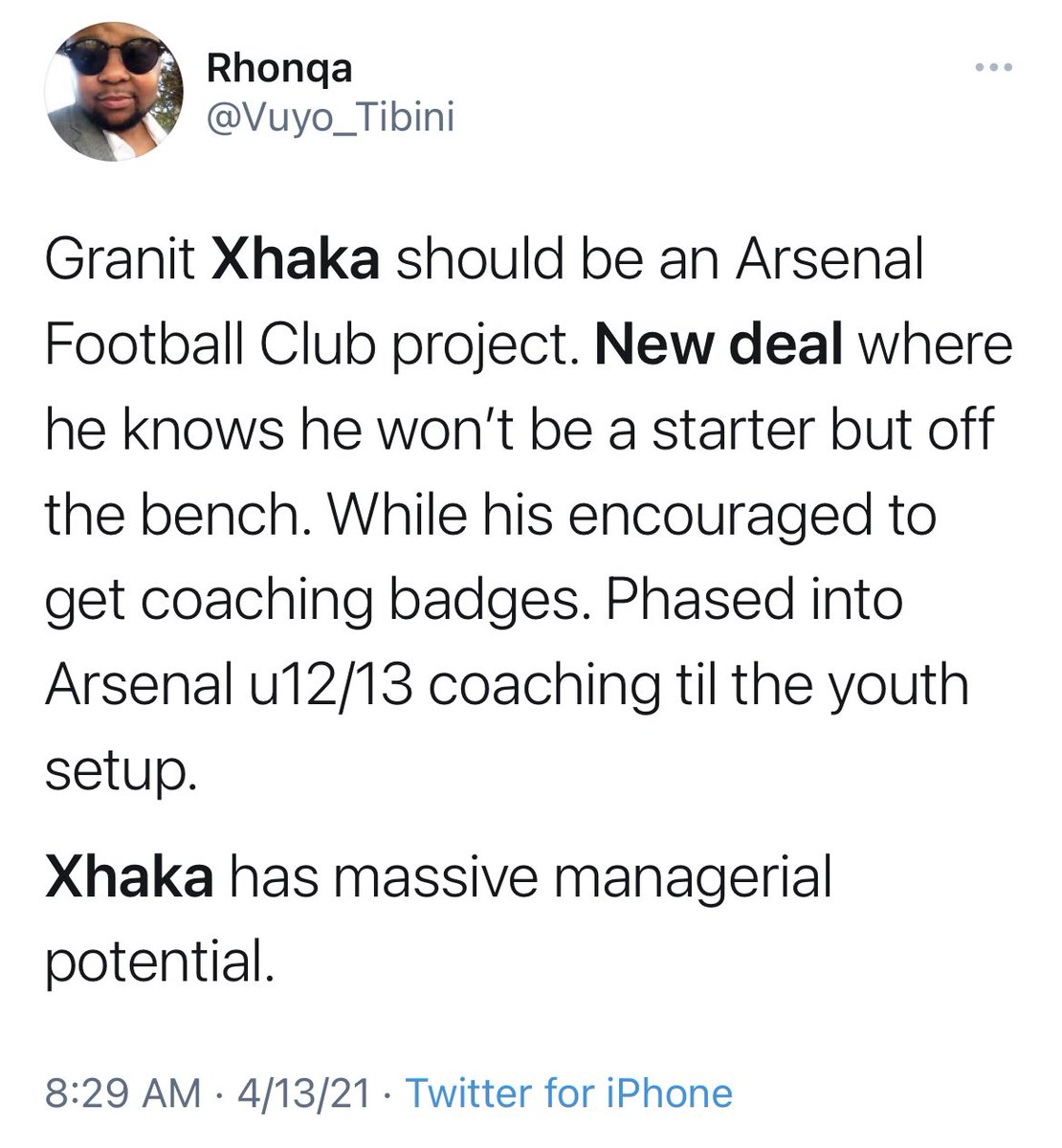 Bellerin, Xhaka, Holding are the three of the biggest liabilities from the backend of Wenger’s tenure that Mikel kept.“Mikel is getting rid of deadwood” but apparently Xhaka and Bellerin should be made captains and should have 4 more years at the club.“Long-term rebuild”
