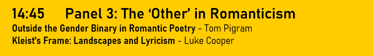 ogsymposium2021's tweet photo. Panel 3 of Friday's conference will sweep from Romantic Realms and Räumlichkeiten in Kleist, to das Fremd and the third gender in works including Novalis, Höderlin and Günderrode. All are very welcome - sign up here: https://t.co/4d5gnJX4rC. https://t.co/eIeZMjyXor