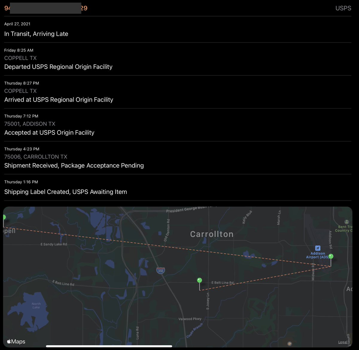 iamtimmo's tweet image. The ⁦@USPS⁩ appears terribly incompetent under DeJoy. Second shipment from the same company that seems to be bouncing around with no specific location. Back in December another package was lost for almost a month in a nearby facility. This org needs attention!