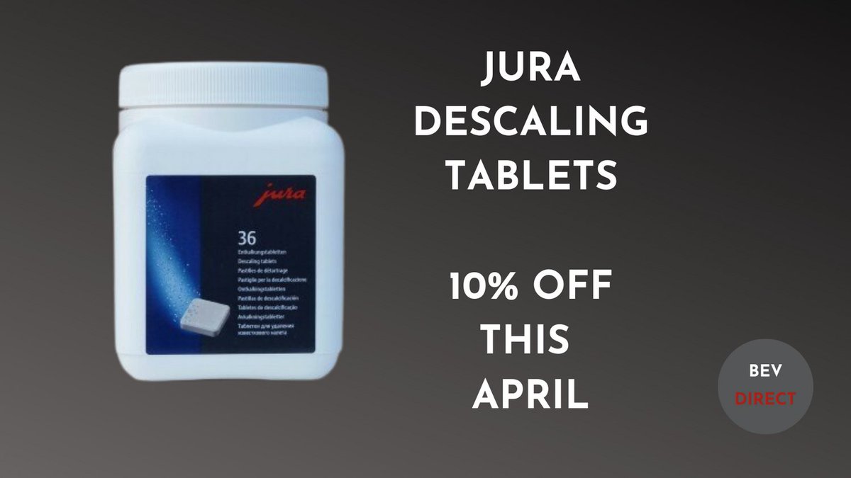 bevdirect's tweet image. Jura descaling tablets work in two steps. Step one removes all scale from your machine. Step 2 seals the system and ensures long-term corrosion protection. 
Contains no phosphates
#jura #coffeemachines #coffeemachinecleaning #limescale #cleanandprotect #phosphatefree #vendinguk