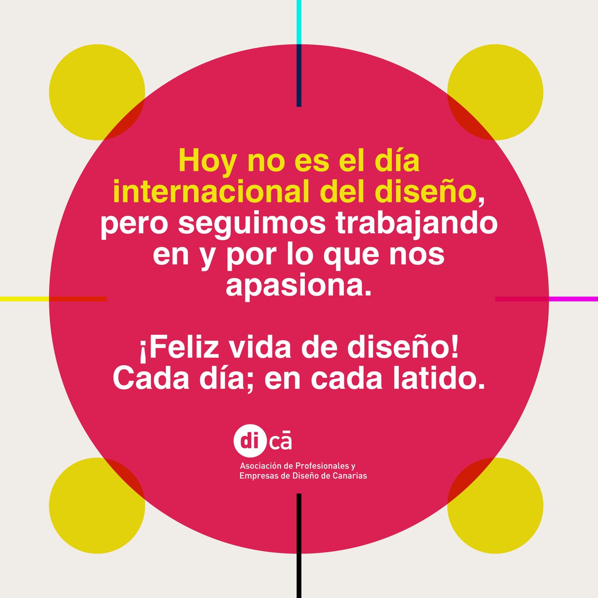 Hoy no es el #IDD2021 y seguimos aquí, como cada día: al pie del grafito, la tinta, el bitmap y el vector.

¡Feliz vida de diseño! Cada día; en cada latido. 🥳