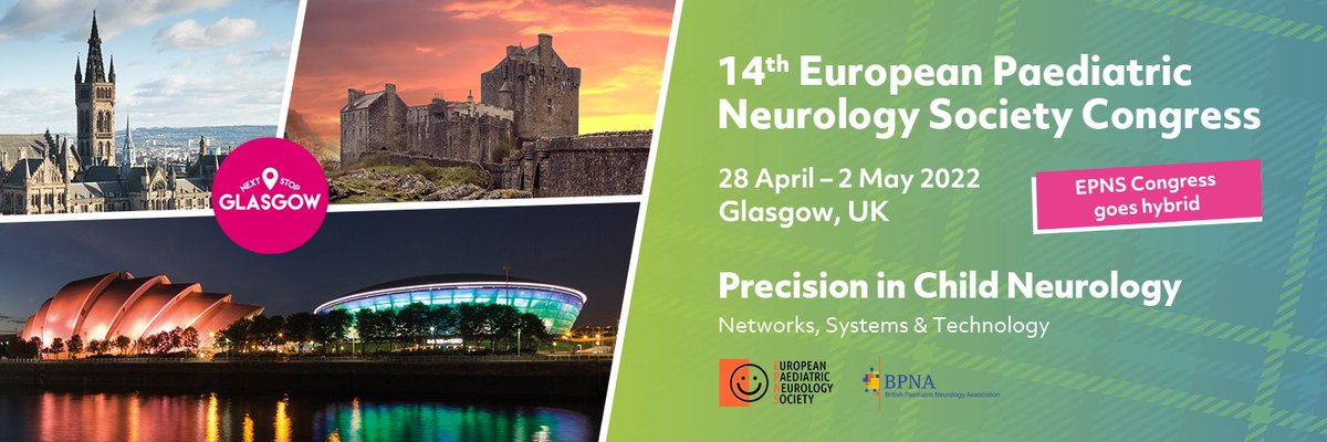 EPNSnews's tweet photo. One year to go!
EPNS Congress 28April-2May 2022 
Hybrid: Glasgow &amp; virtual
Local host: @BPNA_org
Latest developments child neurology

Check out Prelim Programme: https://t.co/x0Lol4WVI9

@sameermzuberi @ERN_RND @EpiCARE_ERN  @senep_es @EU_Brain @IlaeWeb @BPNATrainees @icnapedia https://t.co/C36RKqwHRp