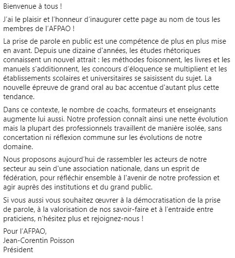 C'est quoi l'<a href="/AFPAO_Fr/">AFPAO</a> ?
