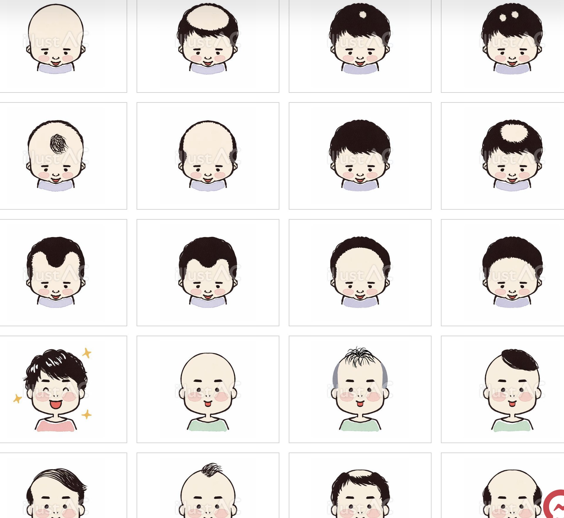 K E M I かわいい薄毛くん勢揃い中 もう少し増えるよ イラストac 無料素材 ダウンロード Procreate5 薄毛 Aga 可愛いイラスト T Co Fs5bgenuzh T Co Jprdrwncpr Twitter