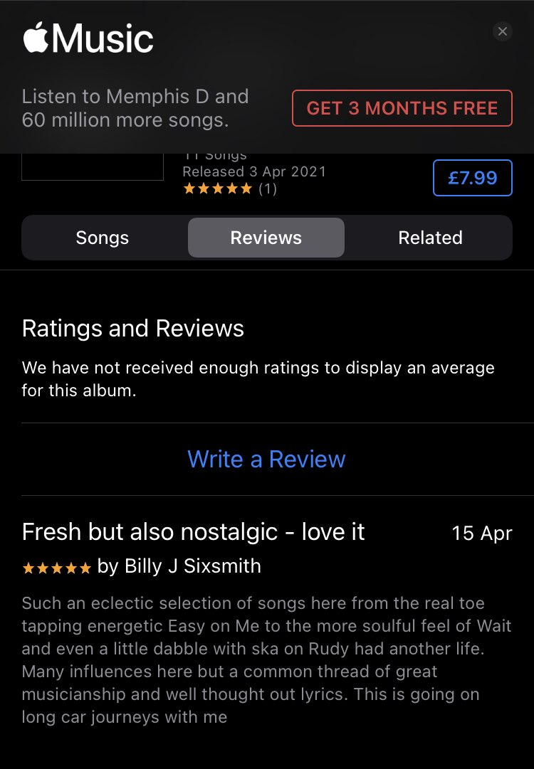 DWMcomposer's tweet photo. Lovely review of my new release preview it here @AppleMusic #lockdowneasing https://t.co/g7bHwIMJbt