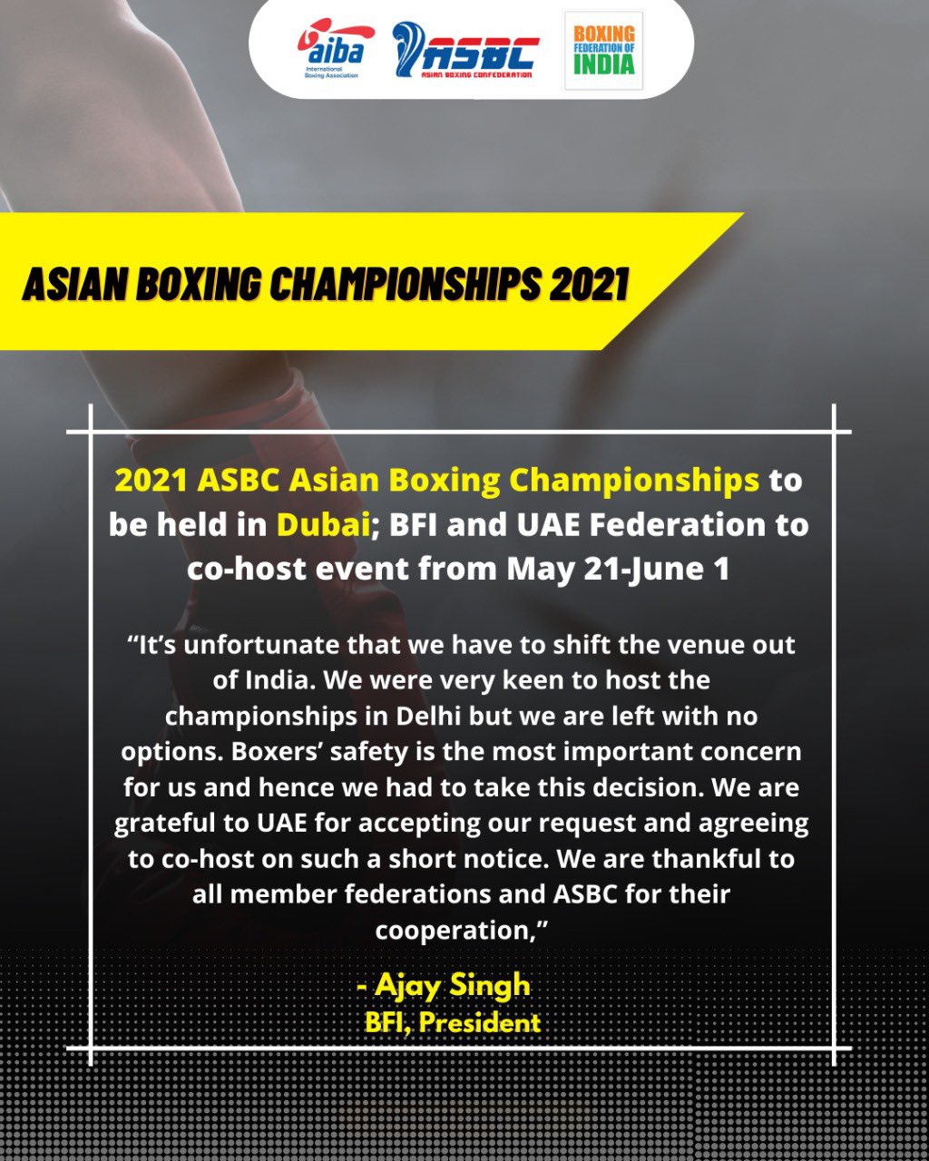 Boxing Federation on Twitter "๐จ๐ฃ๐๐๐ง๐ ๐จ The Asian Boxing Championships Boxing Federation on Twitter "๐จ๐ฃ๐๐๐ง๐ ๐จ The Asian Boxing Championships
