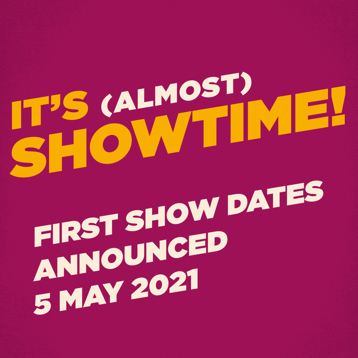 🎉 Gigs are (nearly) back! 🎉

The first batch of Passport: Back to Our Roots show dates are being announced on Weds 5th May!

All prize draw winners will be emailed directly so make sure you're following <a href="/passportgigs/">Passport: Back to Our Roots</a>

<a href="/bandonthewall/">Band on the Wall</a> <a href="/crowdfunderuk/">Crowdfunder UK</a> #saveourvenues #revivelive