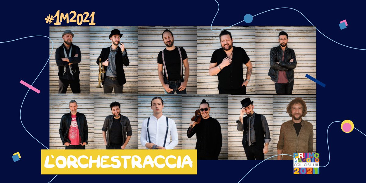 L'ORCHESTRACCIA 
Energia pura e travolgente, perché la Musica non si ferma mai. A #1M2021 l’<a href="/Orchestraccia/">Orchestraccia</a>