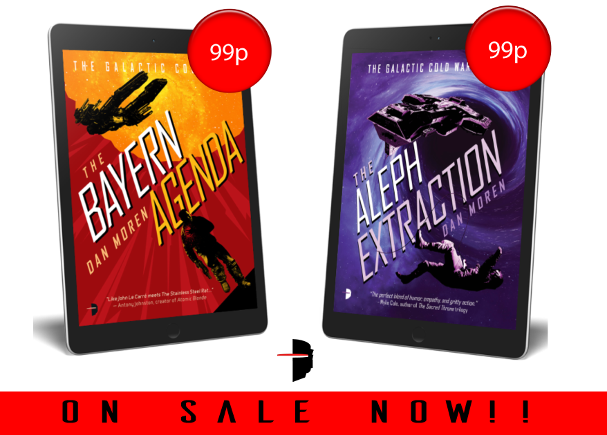 angryrobotbooks's tweet photo. Not only is it @dmoren's birthday, but it's almost a year since the release of THE ALEPH EXTRACTION!

Grab both books (so far...) in the Galactic Cold War series for just 99p apiece as DRM-free eBooks, today only!

🎂🎉📘🚀

https://t.co/mpku34n1jV https://t.co/ro5BOE5dlE