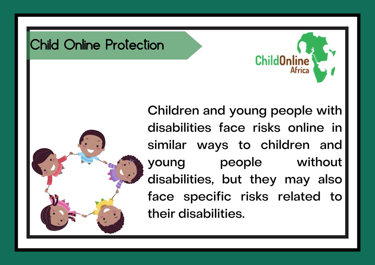 Special needs children are not left out of the conversation. Find out more from #COPGuidelines itu.int/COP or toolkits.childonlineafrica.org #KaaMacho #AWA4COP <a href="/Safer_Africa/">Africa Safer Internet Day #ASID2026</a> <a href="/Week4COP/">Africa Week of Action For Child Online Protection</a>