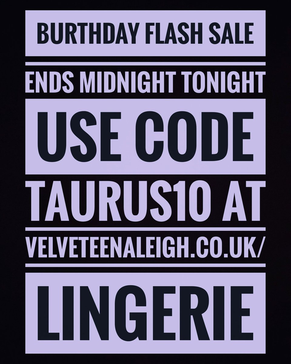 Birthday Flash sale Ends Midnight Tonight, Use code Taurus10 at Velveteenaleigh.co.uk/lingerie (link in bio)