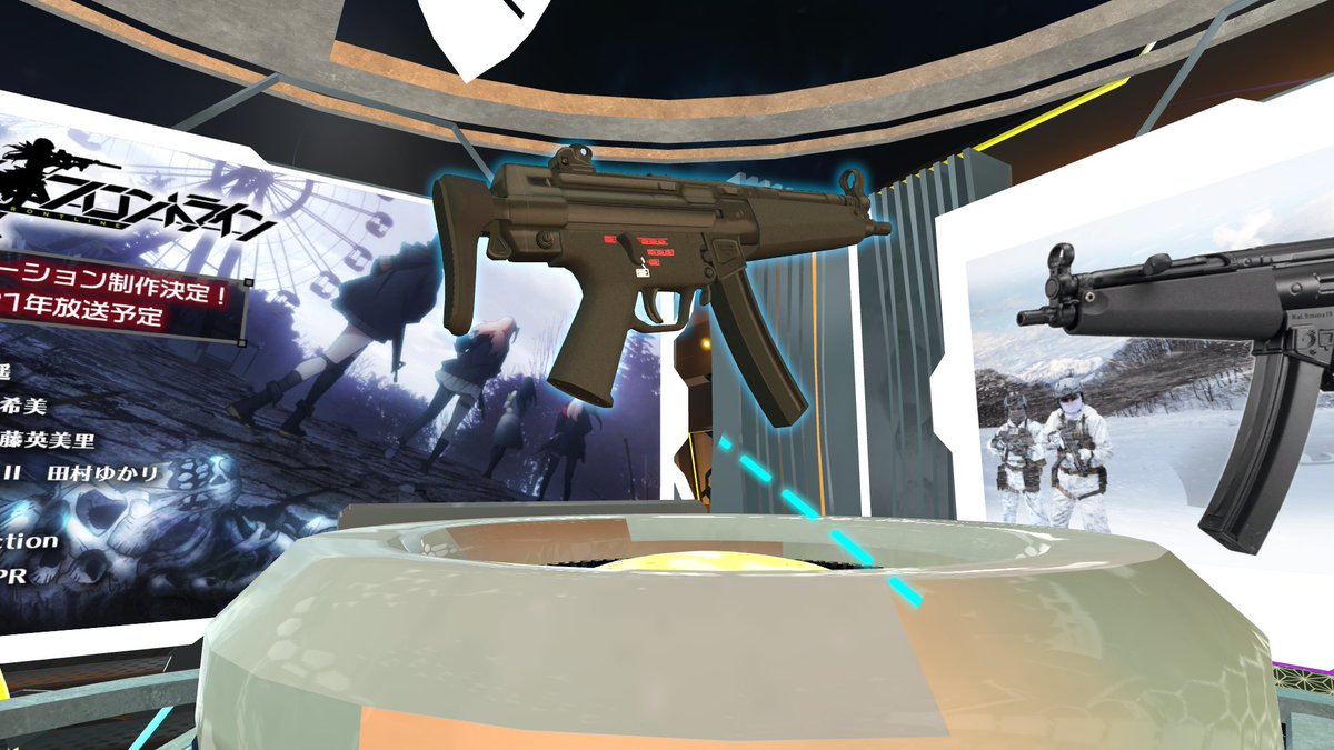 東京マルイ Airsoftgun على تويتر 東京マルイ ブースの1fでは マルフェスonline Pt 4で発表となった次世代電動ガン Mp5 A5 の3dモデルを展示 2fでは 銃が登場するコンテンツとのコラボ展示も