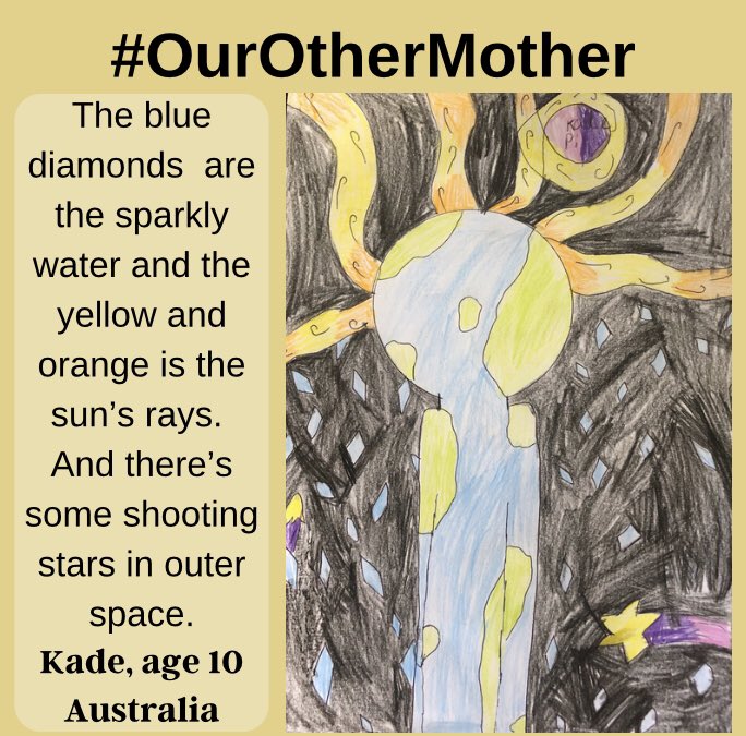 climate_parents's tweet image. Huge shout out to Kade, age 10, from Qld, for this beautiful picture for the #OurOtherMother campaign. We are looking forward to seeing everyone’s creations. #kidlitartists #aussieillustrators #scbwiausnz