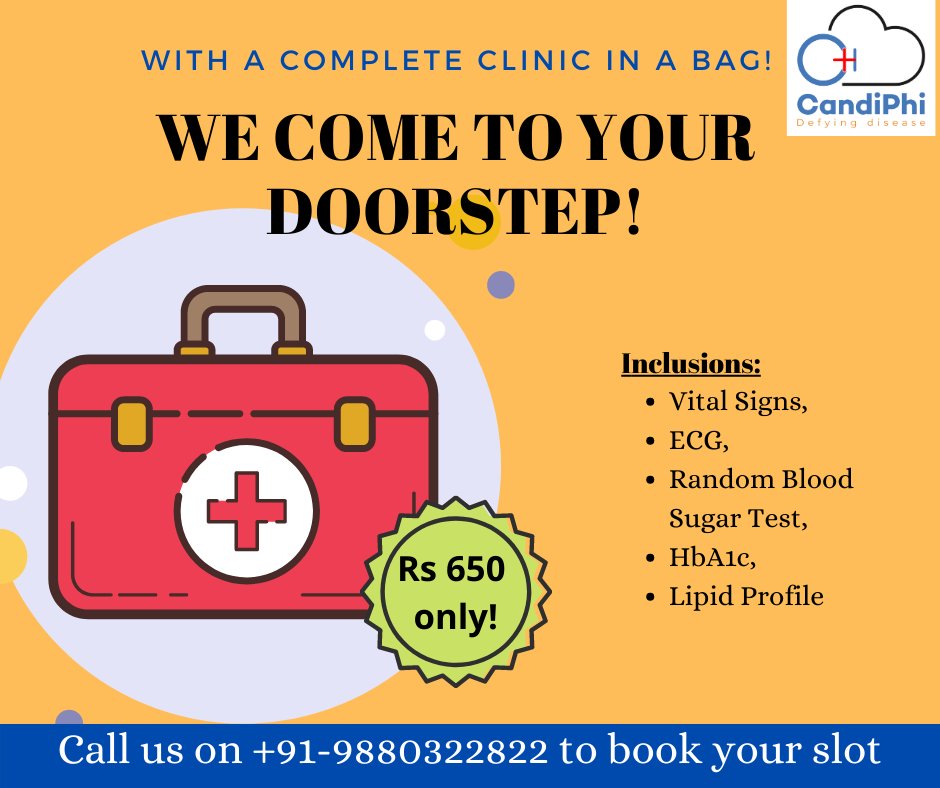 4/*  @Candiphihealth1 solves the problem*They created a unique service i.e. Clinic-In-A-Bag*  @Candiphihealth1 expert team conducts a series of tests applicable for  #covid19 symptoms.*At the comfort of our home & upload the result to our phone instantly. https://api.candiphi.com 