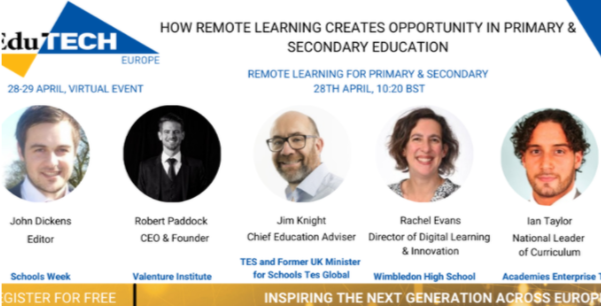 Ms Rachel Evans @Digital_WHS is representing WHS at @EdutechEurope today - a brilliant opportunity to hear about how remote learning creates opportunity in primary and secondary education! 

#GuidedHomeLearning #EduTwitter #InspireWHS #TechForSchools @gdst @GSAUK @MicrosoftEDU