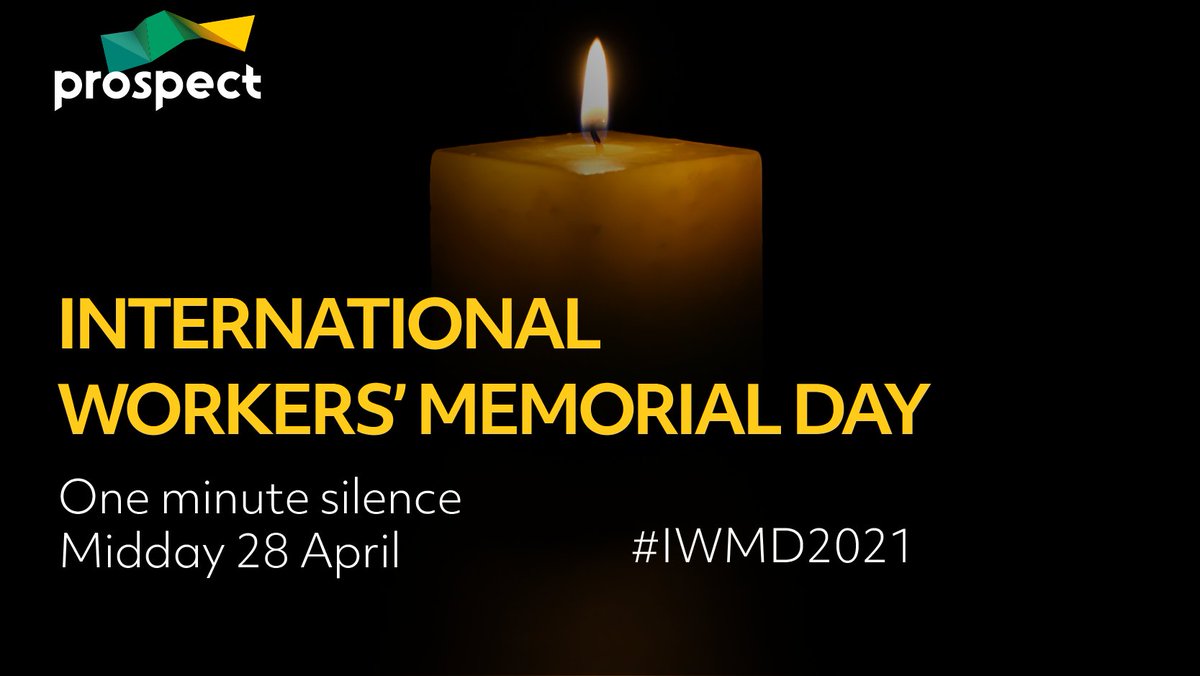 On today’s International Workers' Memorial Day we commit to remember the dead, and fight for the living

As we emerge from this pandemic, this commitment has never been more important.

Please observe the minute’s silence at midday if you can. #IWMD2021