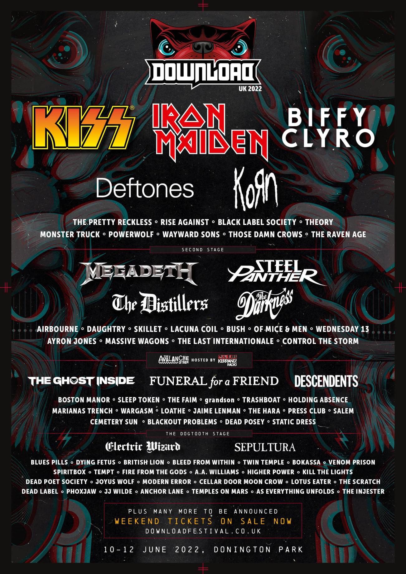 Download Festival line-up News Report