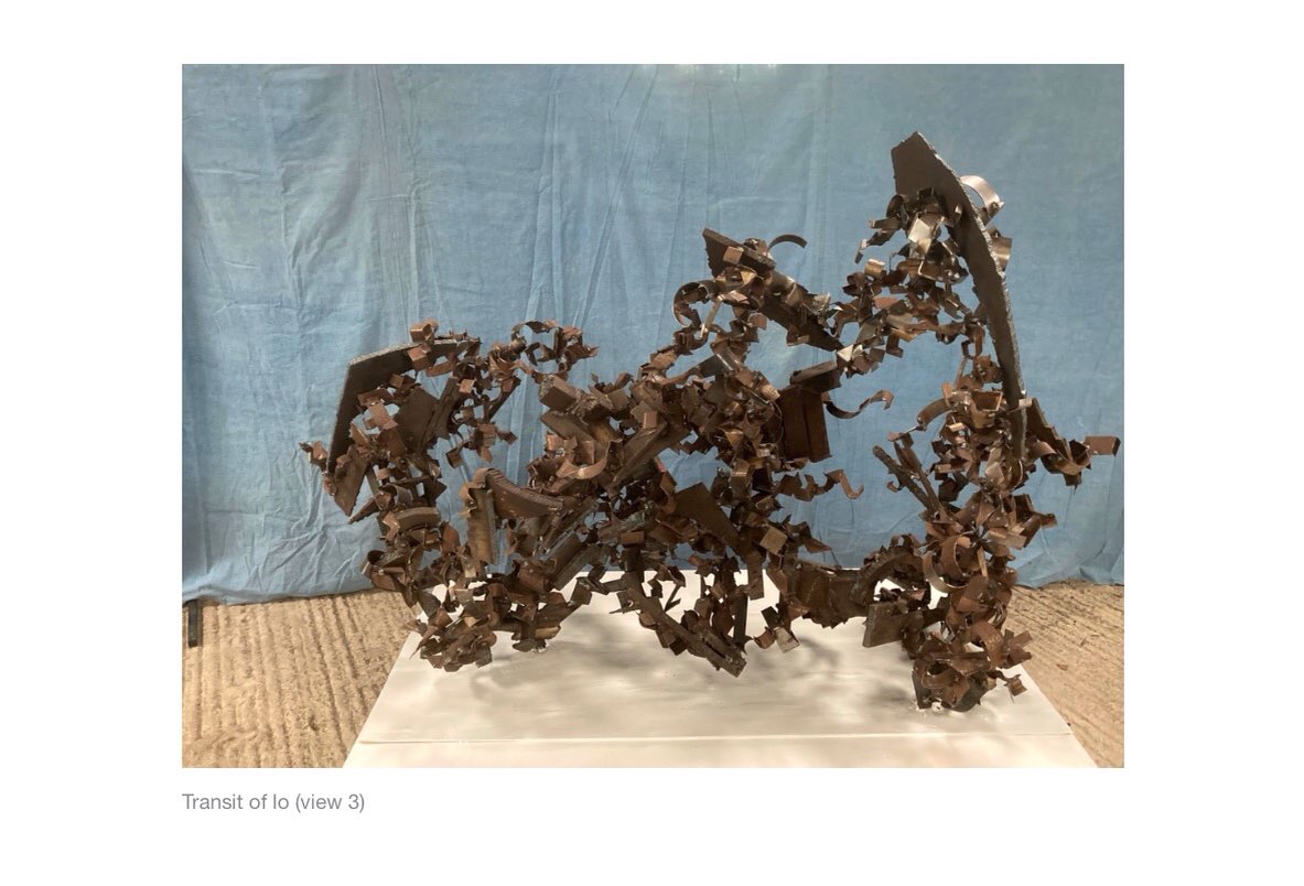 Emyr Williams said "I was struck not only by the use of the material which is so inventive and open but the statement about the space and material. I identify with that completely and see a strong accord for painting. 

We invite you to join the discussion branchron.com/2021/04/25/bra…