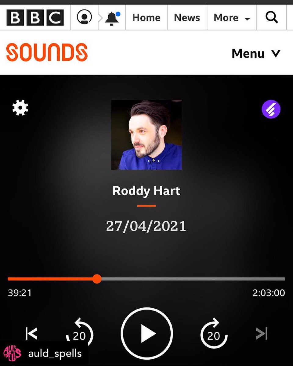Many thanks to <a href="/roddyhart/">Roddy Hart</a> <a href="/BBCRoddyHart/">The Roddy Hart Show</a> for playing our new tune “I Want You Back” on the Roddy Hart Show last night. Lot’s of good stuff on there. Link in bio to listen to his show on <a href="/BBCRadioScot/">BBC Radio Scotland</a> #iwantyouback #auldspells #bbcradio #scotland #roddyhart