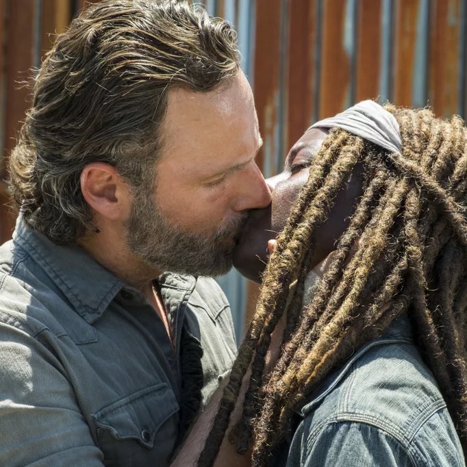 rick grimes and michonne - the walking dead