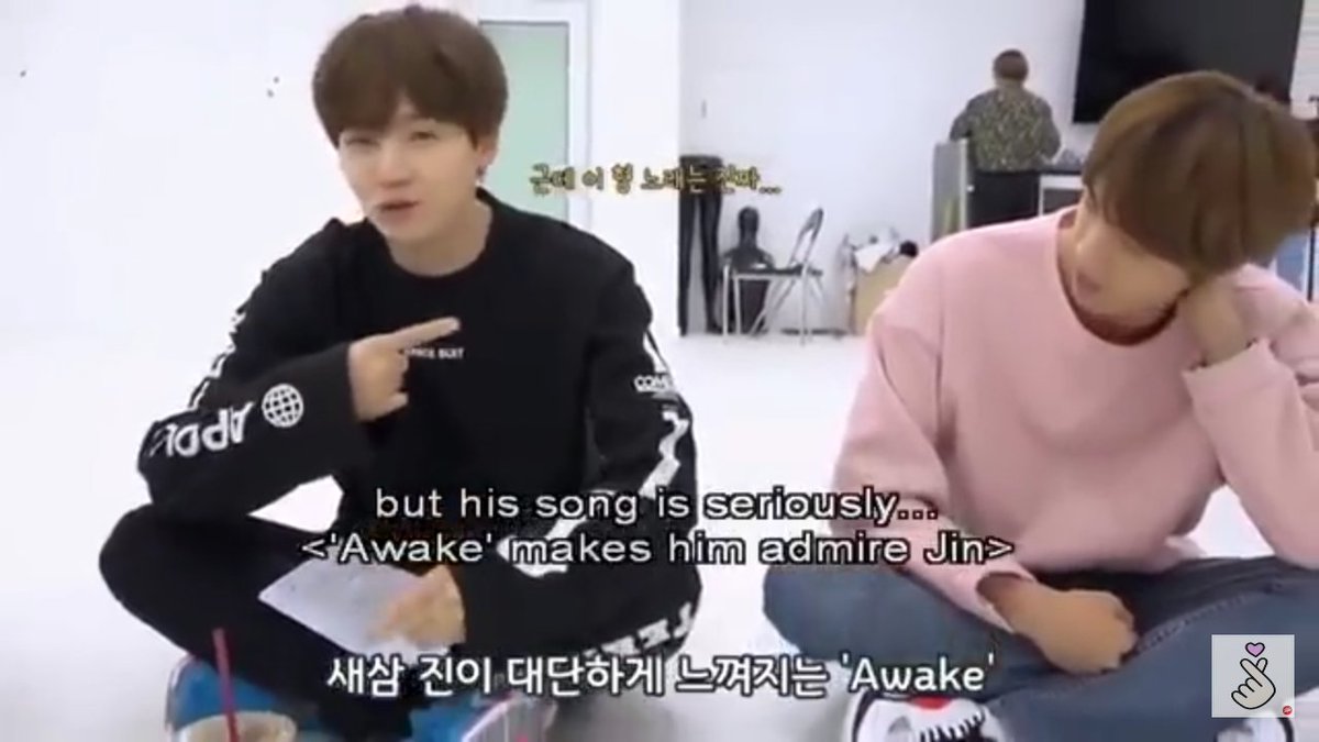 Also when Yoongi said this