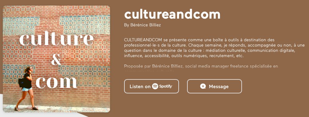 Arroi vous invite à écouter le dernier podcast de « Culture &amp; com » présenté par Bérénice Billiez. Un panorama des différentes initiatives entreprises par les musées français depuis la crise sanitaire en mars 2020.

Pour écouter le podcast en question👇
anchor.fm/berenice-billi…