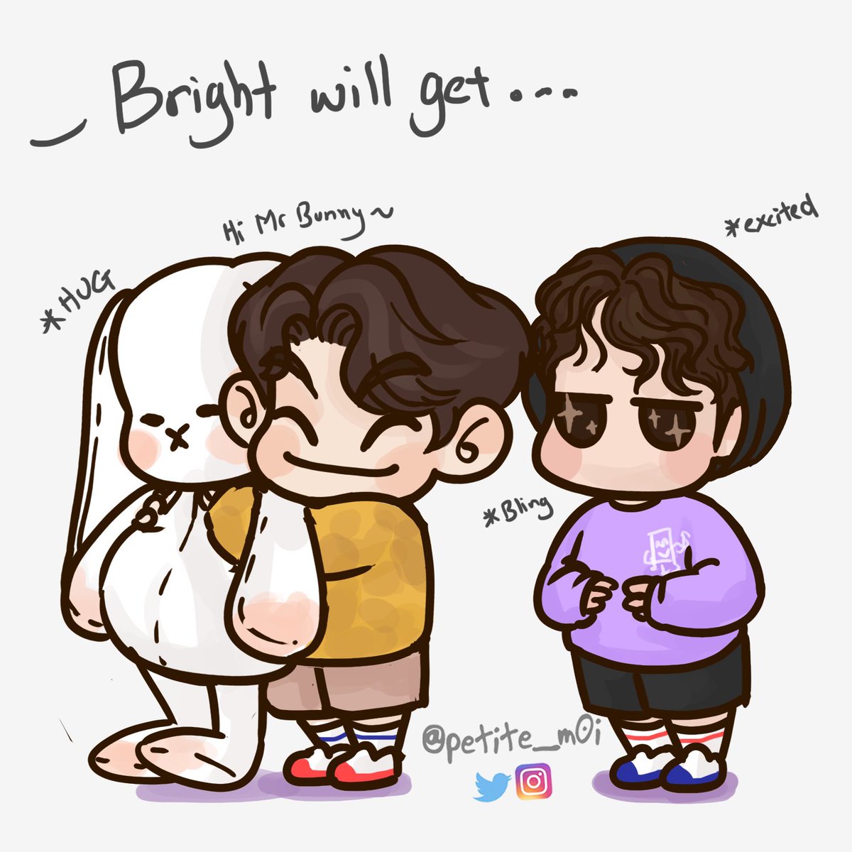 petite_m0i's tweet photo. Gifts 🎁 
I’ve been bullying them for the past two posts, I decided to give them gifts, but I used up all the money for the bunny so I just have to gift Win to Bright. 

#brightwin #snowballpower #ไบร์ทวิน #bbrightvc #winmetawin https://t.co/u0F1e5o8IZ