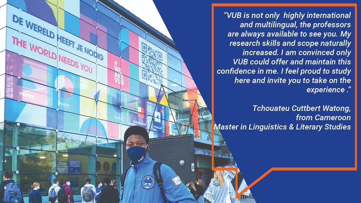 Want to study at a high-quality, socially committed and internationally-oriented university located in Brussels? Students vouch for Vrije Universiteit Brussel (VUB) to get your English-taught degree.Learn more, chat with students, and apply:  http://bit.ly/3aHdZWE  @VUBrussel