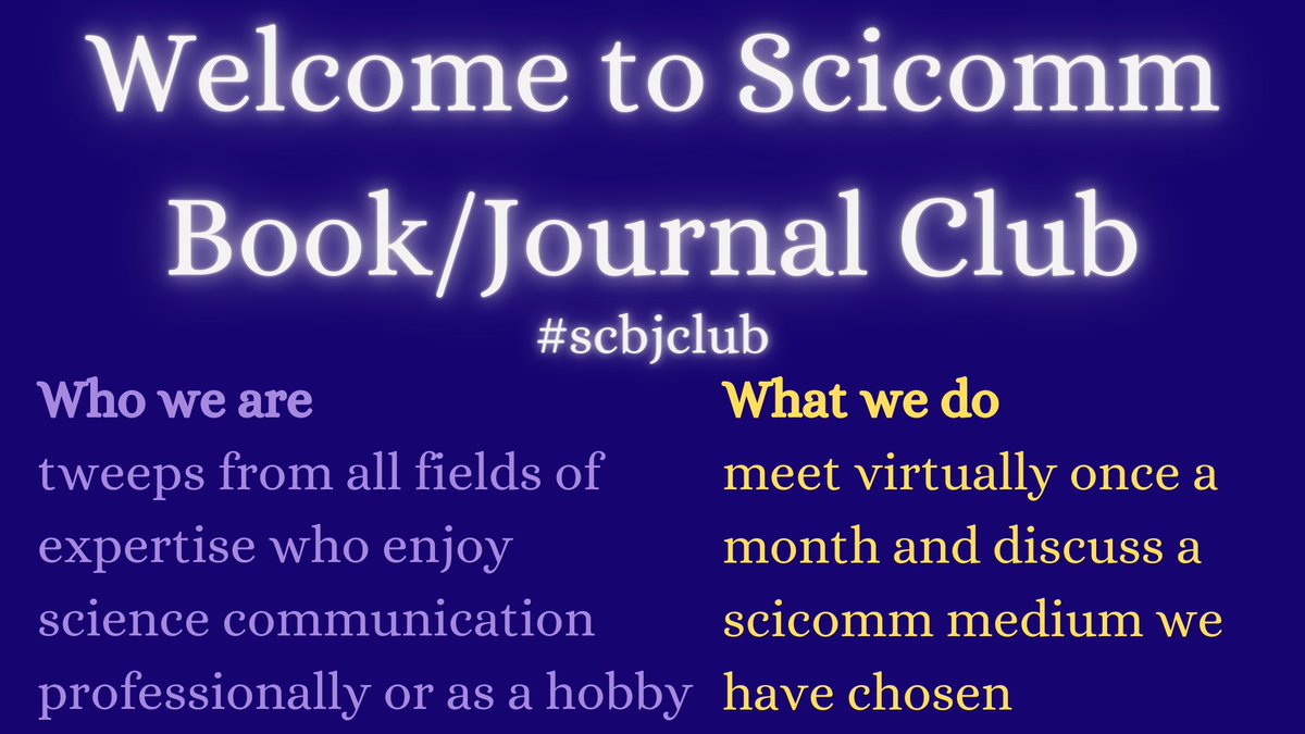 ScienceCommunication Book/Journal Club (in hiatus) tweet media