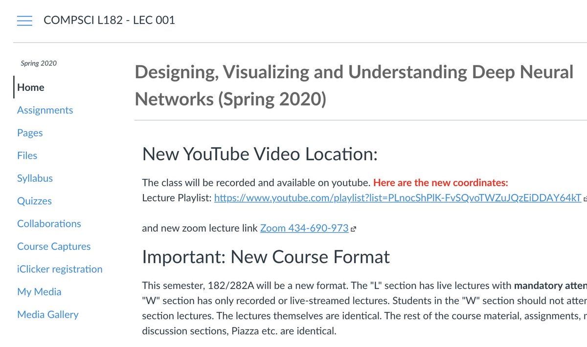 Designing, Visualizing, and Understanding Deep Neural NetworksUC Berkeley CS L182John CannyA theoretical course focusing on design principles and best practices to design deep neural networks. https://bcourses.berkeley.edu/courses/1487769 