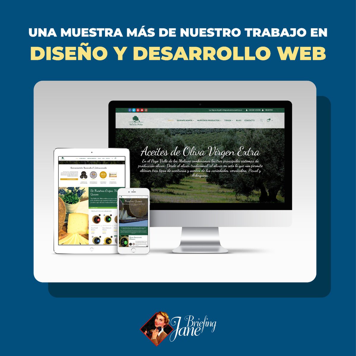 💻 Hoy os dejamos otro ejemplo de trabajo de diseño y desarrollo web. En este caso se trata de la web de Valle de los Molinos y vemos cómo es responsiva y se adapta a todos los formatos.

#diseñoweb #desarrolloweb
