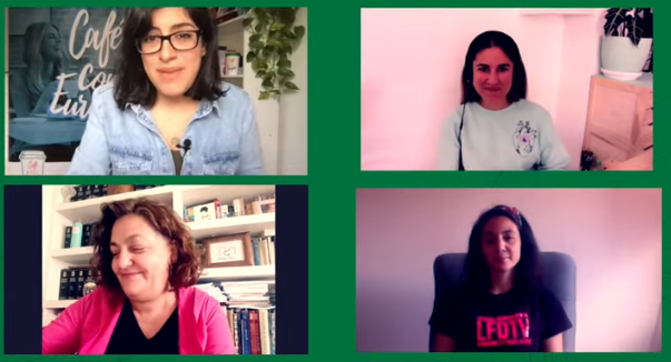 ☕Aquí están las emprendedoras invitadas para debatir sobre la #Despoblación en #Extremadura.

👩‍🎨 <a href="/AlbaDeliz/">Alba Deliz</a> - artista visual
👩🏽‍🌾Pepa guillén - <a href="/MedinaCrece/">MedinaCRECE</a>
🙋🏽‍♀️Irene Galindo - <a href="/LFdTV/">LaFábrika detodalavida</a> 

#DesarrolloSostenible