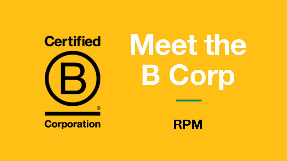 “Our founding principle thirty years ago was to create a business that felt deeply responsible for its people...through our B Corp certification, we feel that mantra is renewed”. Welcoming <a href="/rpmltd/">RPM</a> to the community 🎉
bit.ly/3mPtccZ