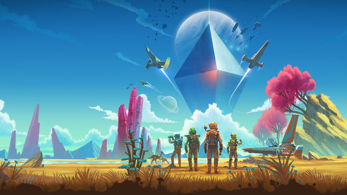 CmdrKate's tweet photo. Loving No Man's Sky. 7 hrs in and now it's time to follow my own path. Next stream tomorrow... Follow on https://t.co/EZrVQKAPw7 #NoMansSky https://t.co/oYUmQoov6p