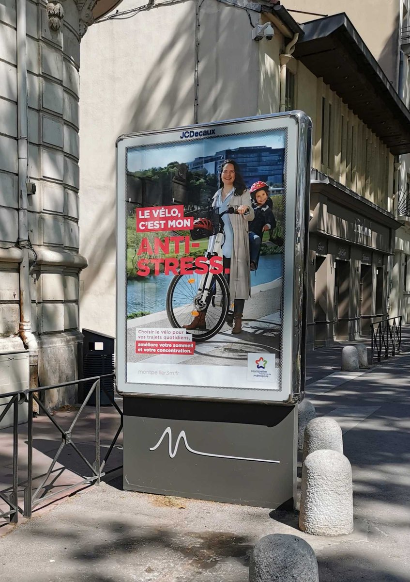 VelociteMtp's tweet photo. Merci @montpellier3m pour cette campagne de communication 🤩 en faveur du 🚲 qui rappelle que les bienfaits du vélo 🚲 sont multiples : éfficacité, rapidité , santé, économie, bien être,...

Et pour vous, que représente le 🚲 ? https://t.co/9iGiqwO0FP