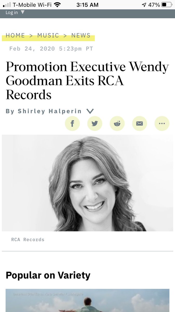 Also, since now I can’t sleep, a little about Dina LaPolts wife Wendy Goodman. She worked for RCA records for 20 years. Notably Clive Davis (we all know the rumors about him and his artists that come up broke or dead. Allegedly) was her mentor. What a small circle. 
