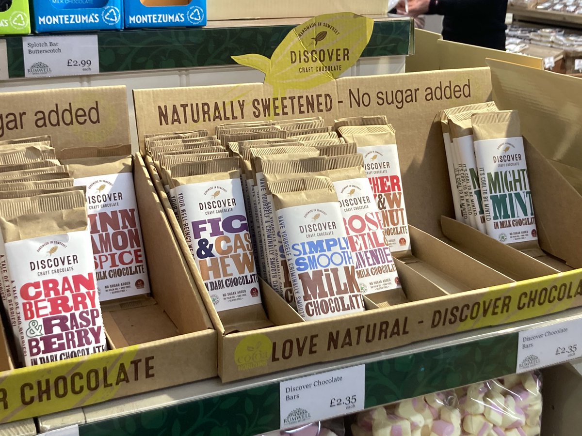 Discover Chocolate (@discoverbars) on Twitter photo You can find us stocked here at <a href="/rumwellfarmshop/">Rumwell Farm Shop</a>, but you better hurry before your favourite flavour disappears!👀🍫 You can find all kinds of goodies here too, such as bring your own container fresh, frozen vegetables and other locally made treats 🌱
#chocolate #shoplocal #yum You can find us stocked here at <a href="/rumwellfarmshop/">Rumwell Farm Shop</a>, but you better hurry before your favourite flavour disappears!👀🍫 You can find all kinds of goodies here too, such as bring your own container fresh, frozen vegetables and other locally made treats 🌱
#chocolate #shoplocal #yum