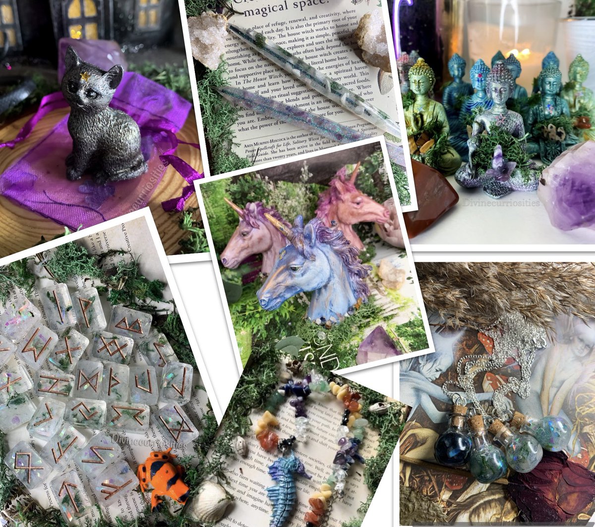 Divinecurriosi1's tweet photo. We are a metaphysical store and all prices in store include p&p we handmade jewellery,Buddha’s,cats,runes & more we have a new release@every Friday at 6pm.
https://t.co/nSfR9zLWHK
#elevenseshour #CatsOfTwitter #unicorns #giftfinder #Buddhadecor https://t.co/1qPyMQgwKX