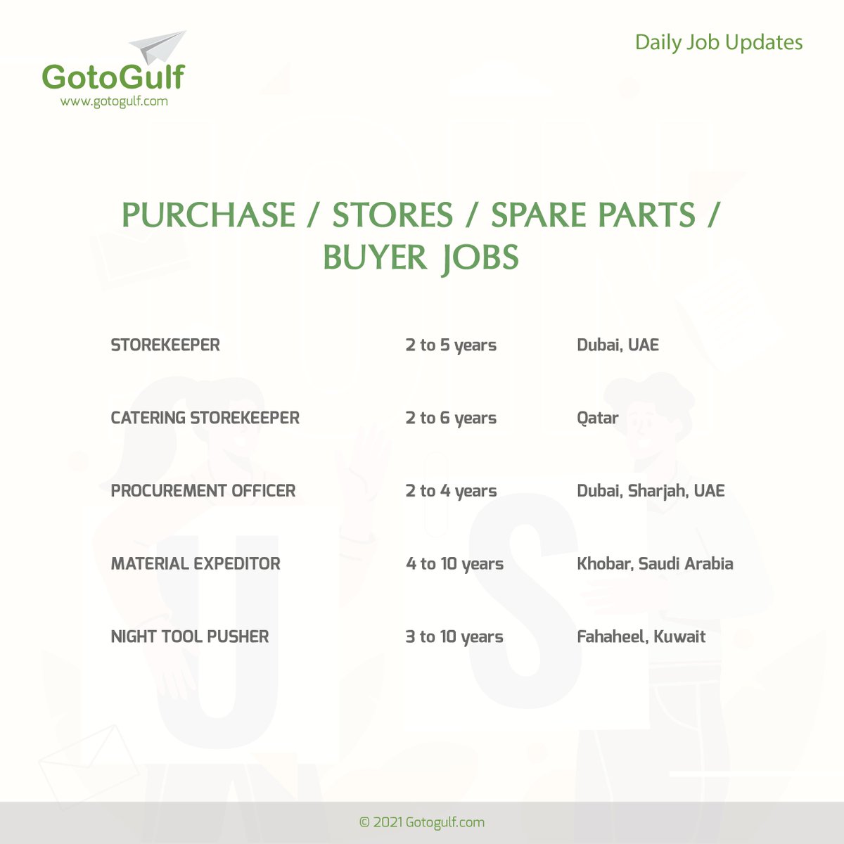 GotoGulf's tweet photo. Click on the below link to apply for the job vacancies,
https://t.co/bYUFBHnY1Y

#gotogulf #jobs #middleeast #jobseeker #recruitment #purchase #store #sparepart #buyer #storekeeper #catering #procurement #officer #material #expeditor #tool #pusher #kuwait #qatar #saudiarabia #uae https://t.co/t2ciokIBoh