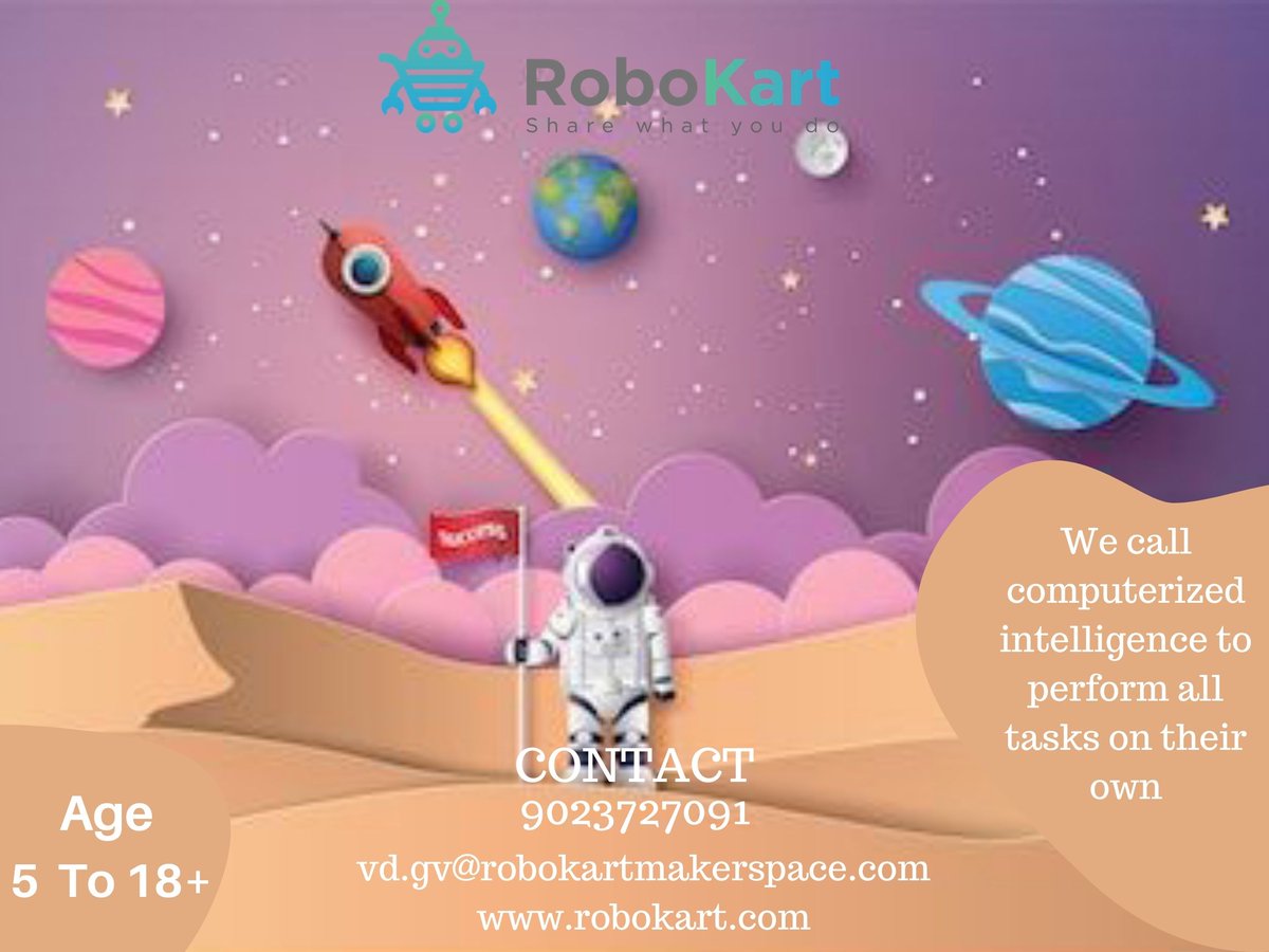 RobokartV's tweet image. #Robokart #Vadodara #online #Class #Vasna #Gotri 
#AugmentedReality #RaspberryPI #Kindertronics 
#Microbit #Coding #Robotics #Isenso #BrainX #
#AndroidBotix #Drone #CreativityForKids  #kid 
#slove #problems #Educationis #mostpowerful #Weapon